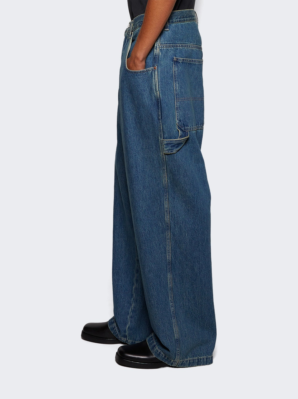 Hip-hop Jeans Vintage Blue - 3
