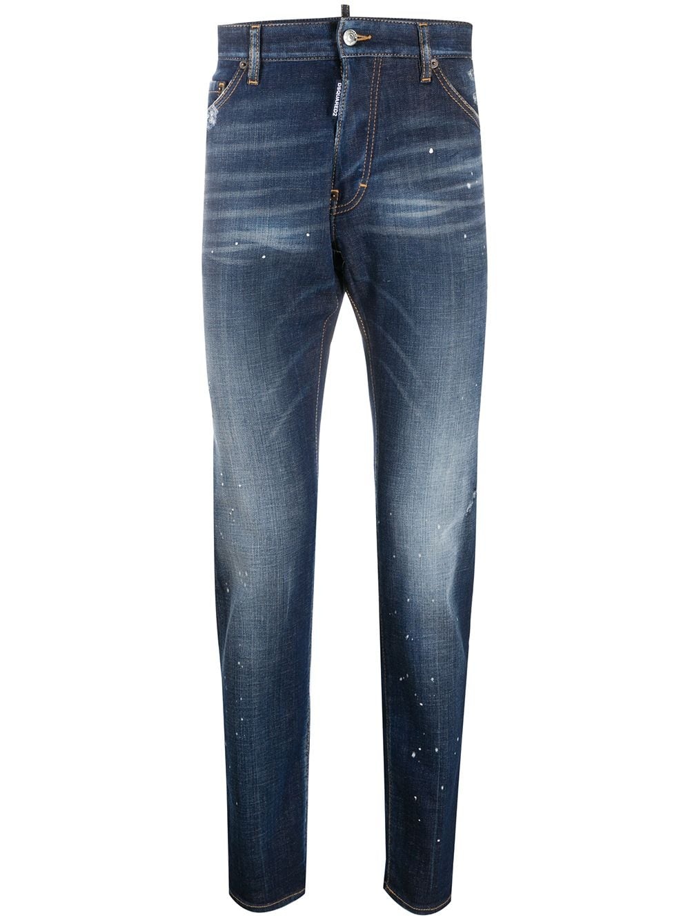 distressed slim-fit jeans - 1