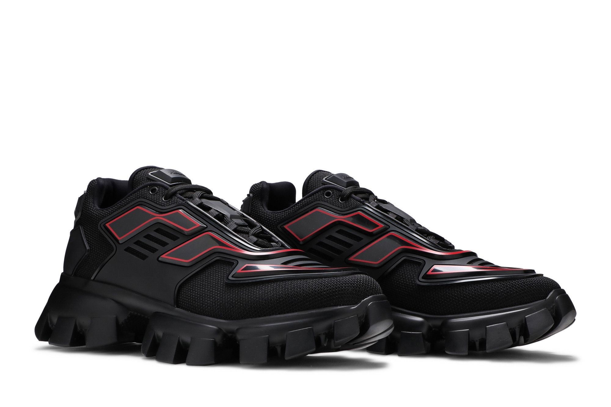 Prada Cloudbust Thunder Knit 'Black Red' - 8