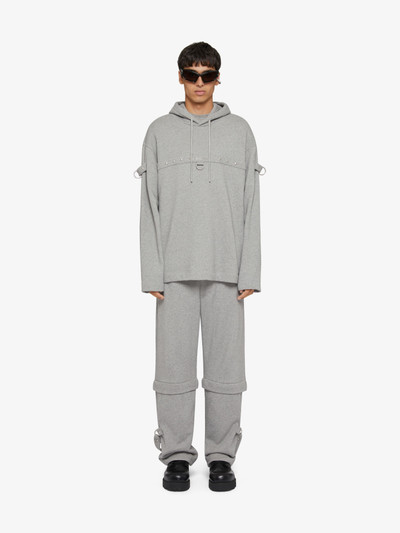 Givenchy HOODIE IN FLEECE WITH METAL DETAILS outlook