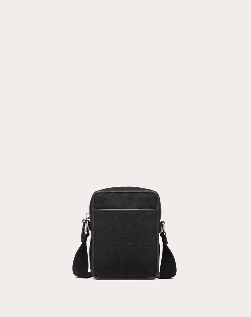 SMALL BLACK ICONOGRAPHE NYLON SHOULDER BAG 1