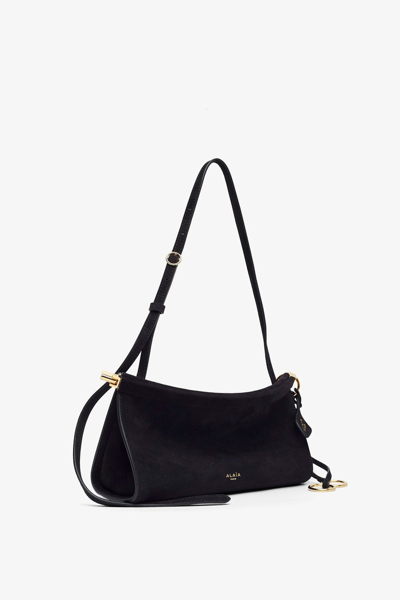 Alaïa Le Click EW Small black suede bag outlook