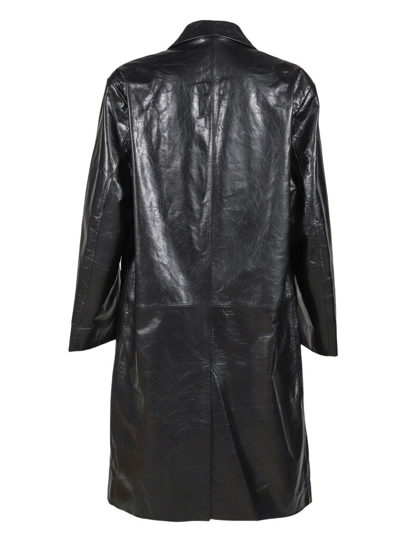 entire studios lapel-collar coat outlook