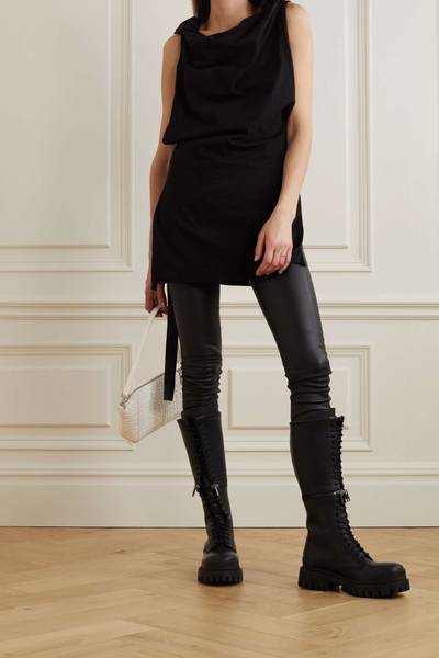 Rick Owens Draped organic cotton-jersey tunic outlook