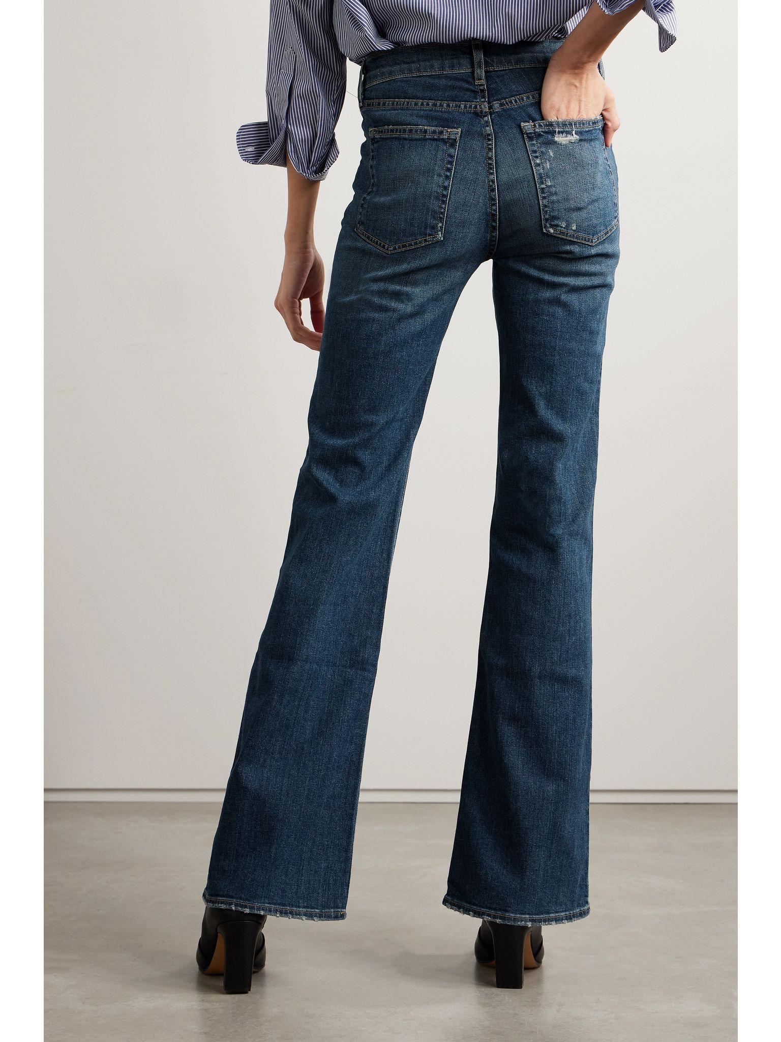Celia high-rise straight-leg jeans Blue - 4