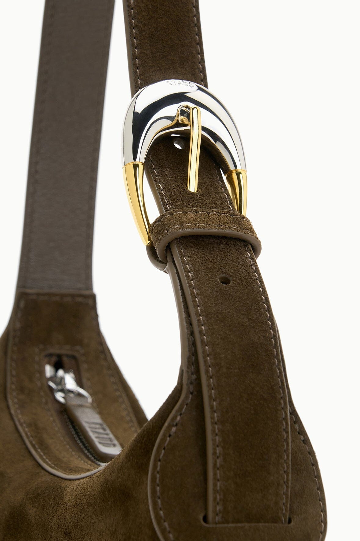 STAUD OWEN BAG TRUFFLE SUEDE - 5