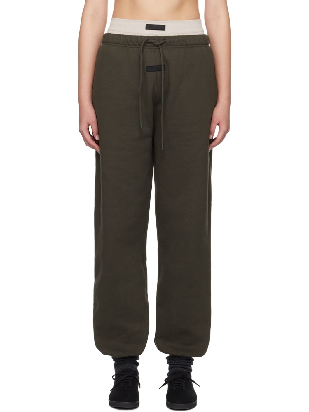 Gray Drawstring Sweatpants - 1