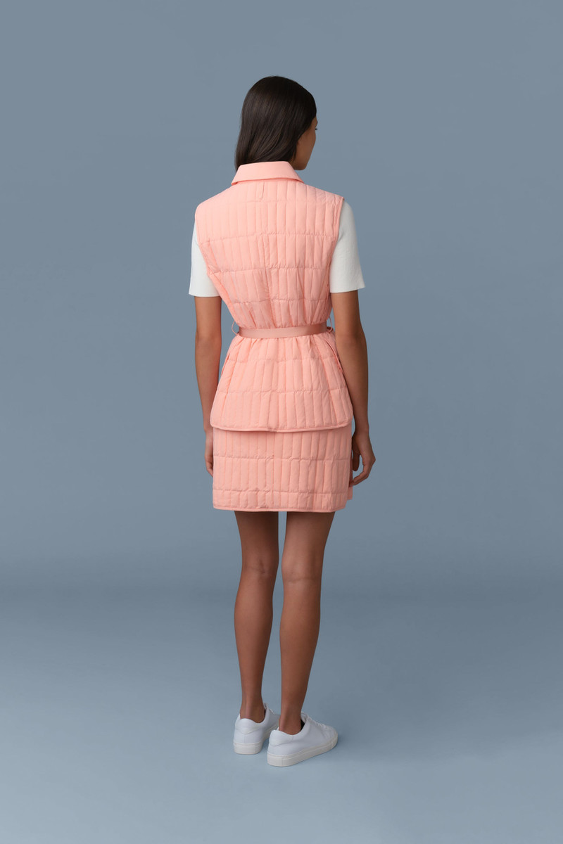 HELIA Light Down Vertical Quilted Vest 4