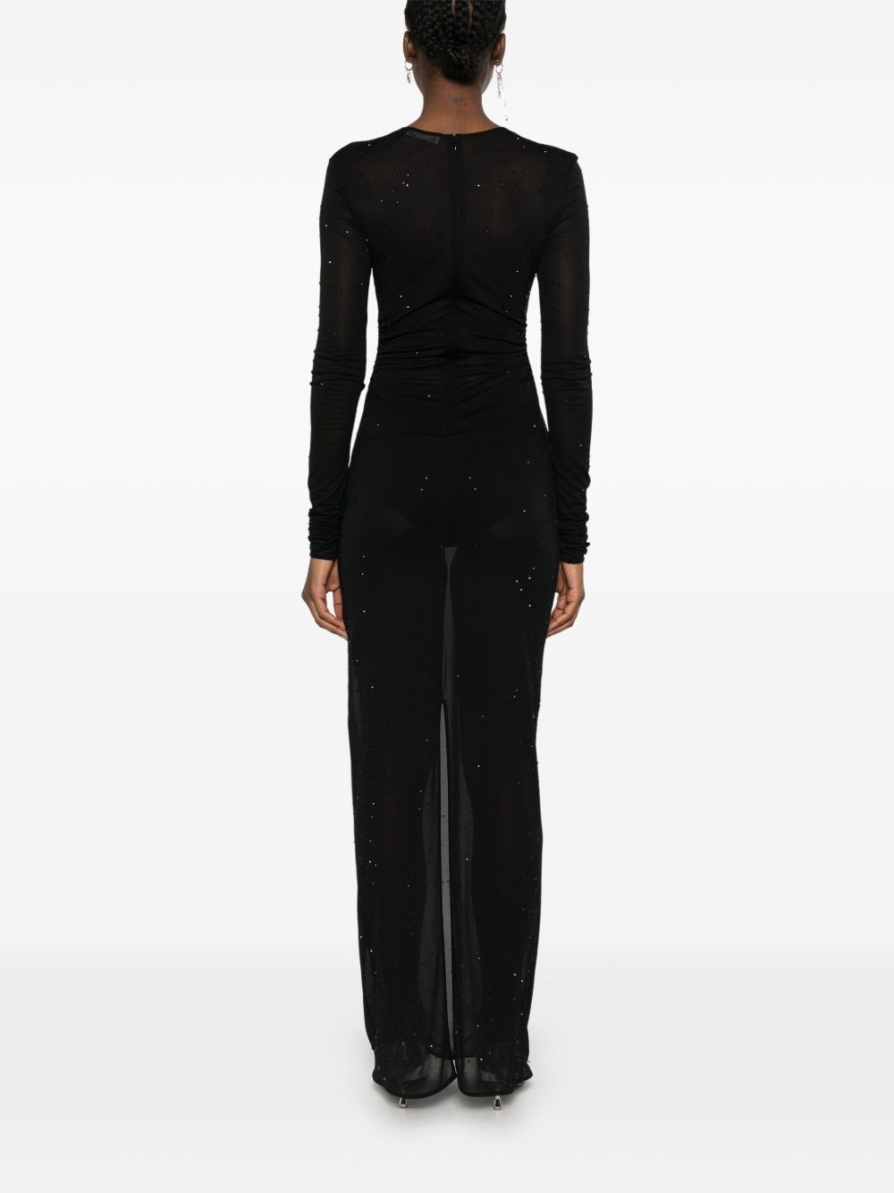 sheer maxi dress - 4