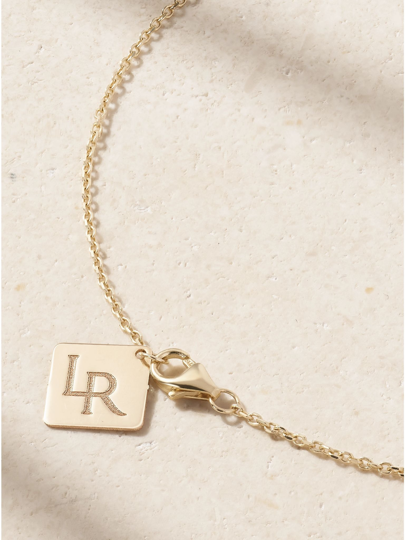14-karat gold, enamel and diamond necklace Gold - 3
