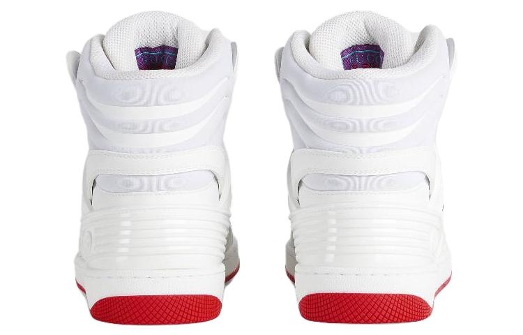 (WMNS) Gucci Basket High 'White Demetra Red' 676111-2SHG0-9076 - 4