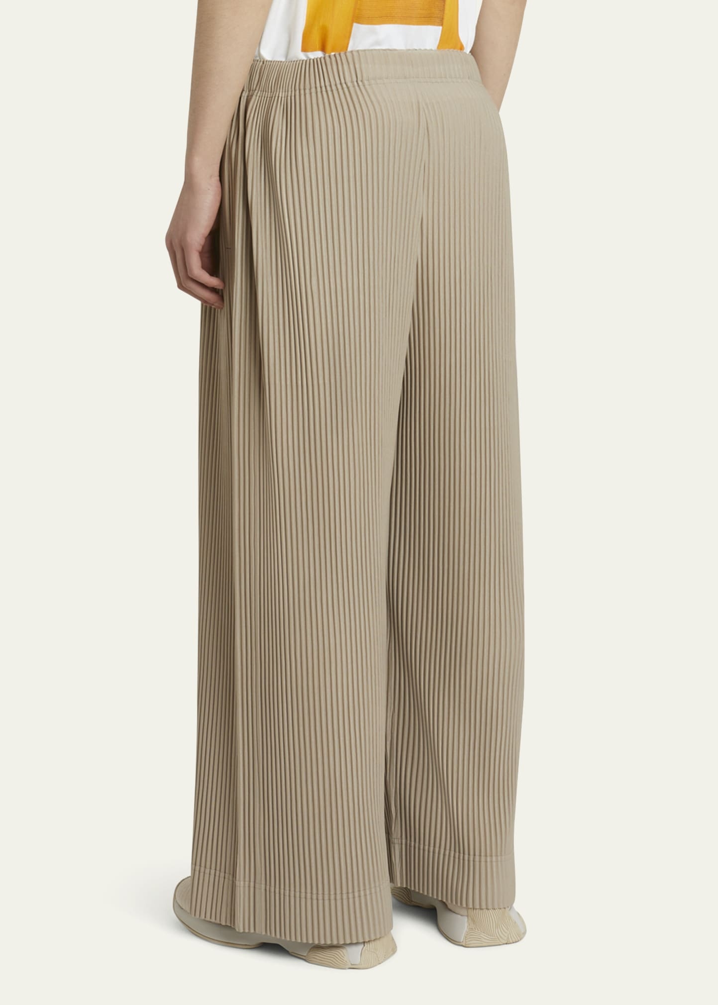 Men's Pleated Wide-Leg Pants - 3