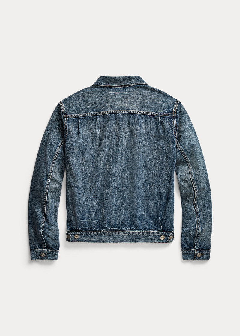 RRL by Ralph Lauren Overdale Indigo Denim Trucker Jacket outlook