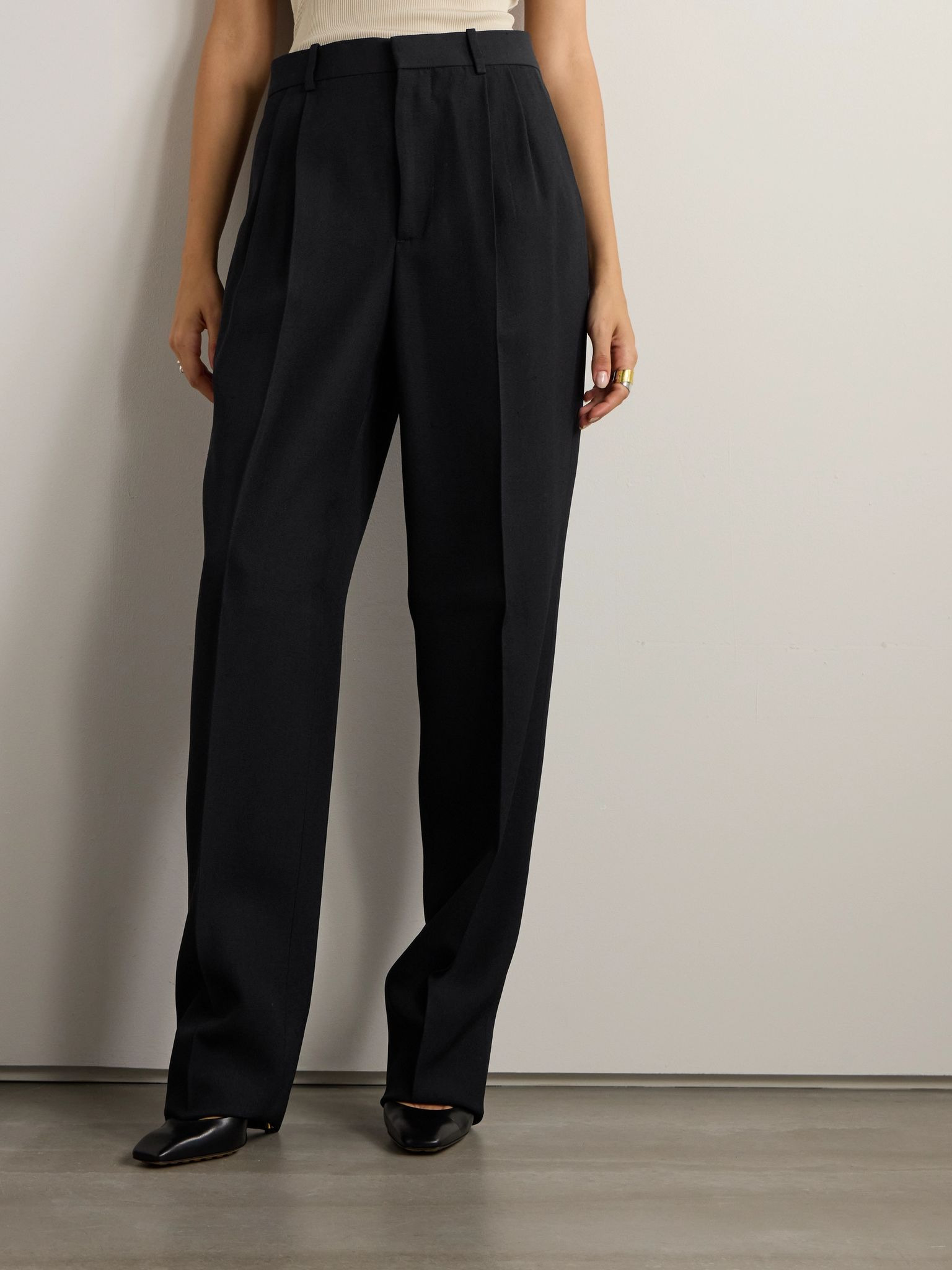 Grain de poudre wide-leg pants Black - 3
