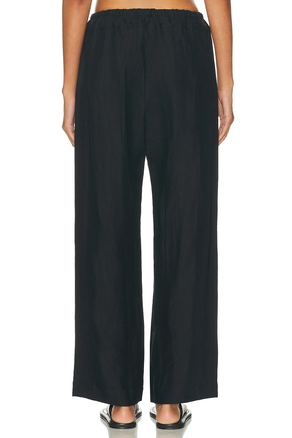 Double Waist Linen Pant - 4