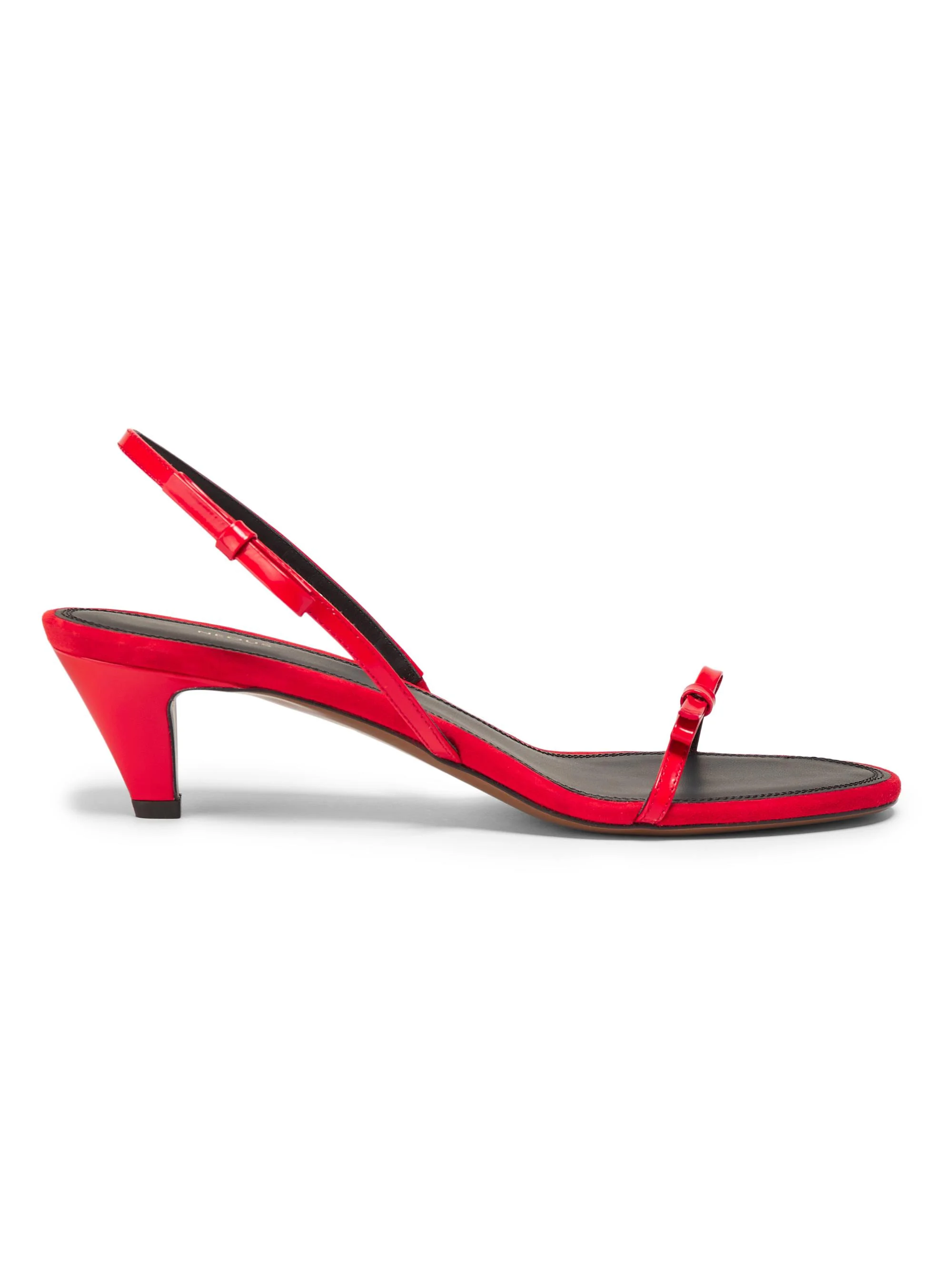Women's Diwo 40MM Patent Leather Slingback Sandals - Red - 1