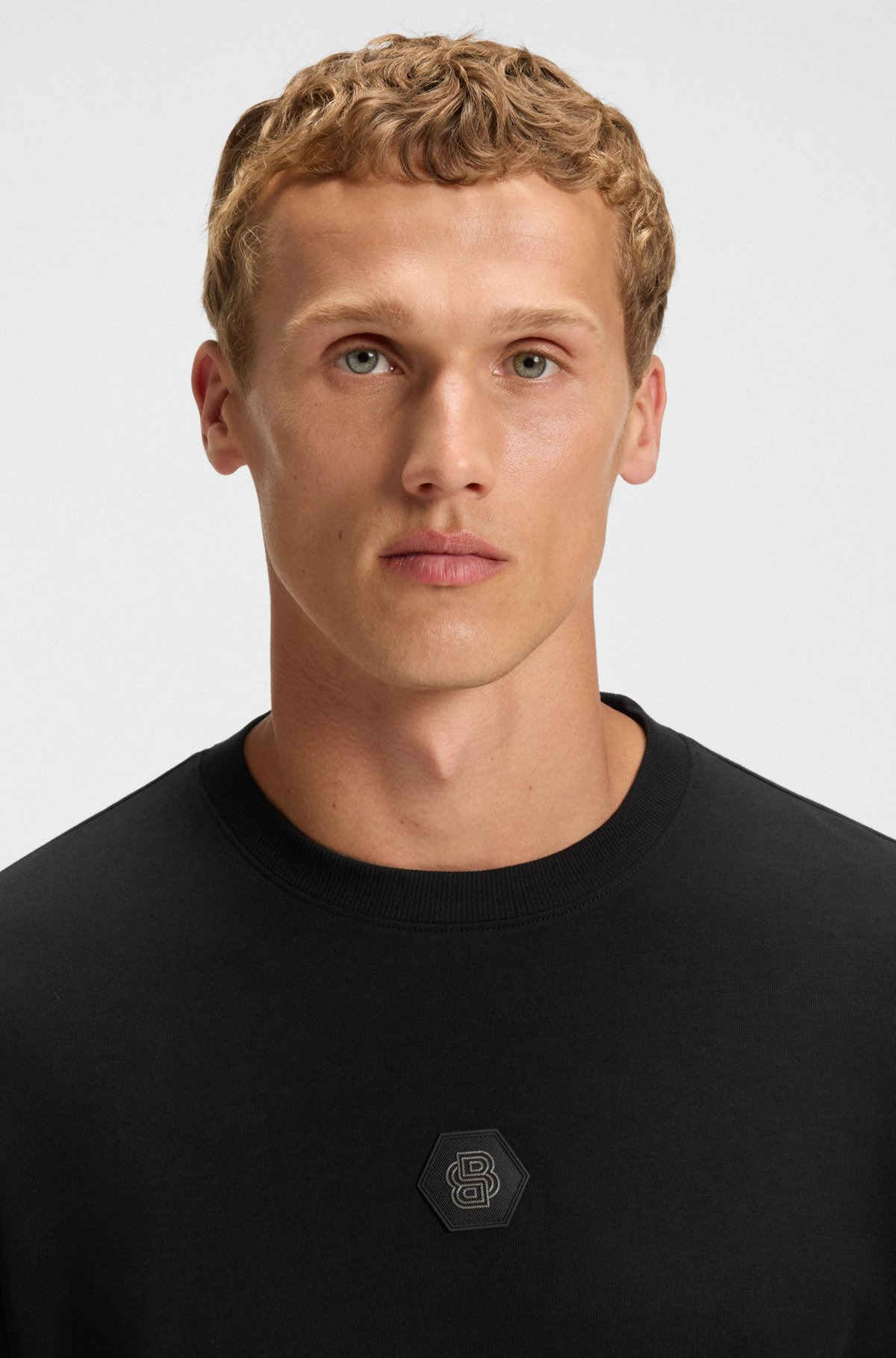 COTTON-JERSEY T-SHIRT WITH DOUBLE B MONOGRAM - 3