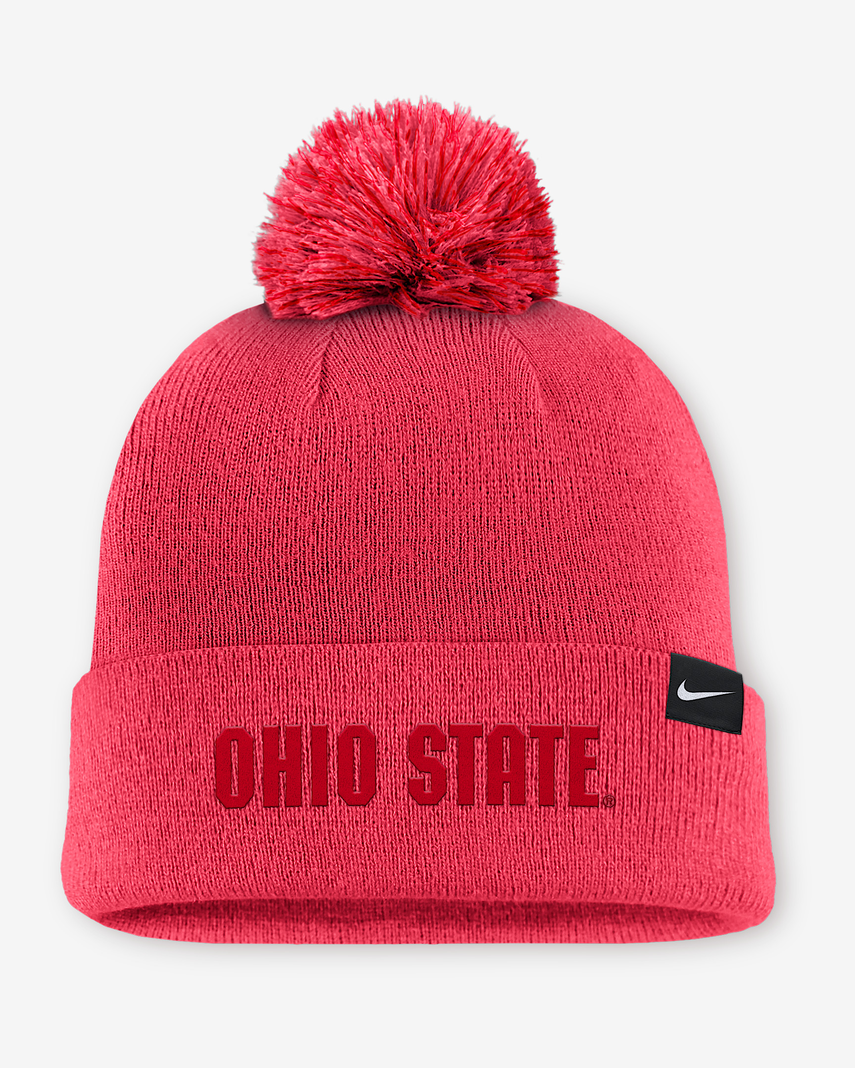 Ohio State Primetime Campus Toned Men's Nike College Cuffed Pom Beanie - 2