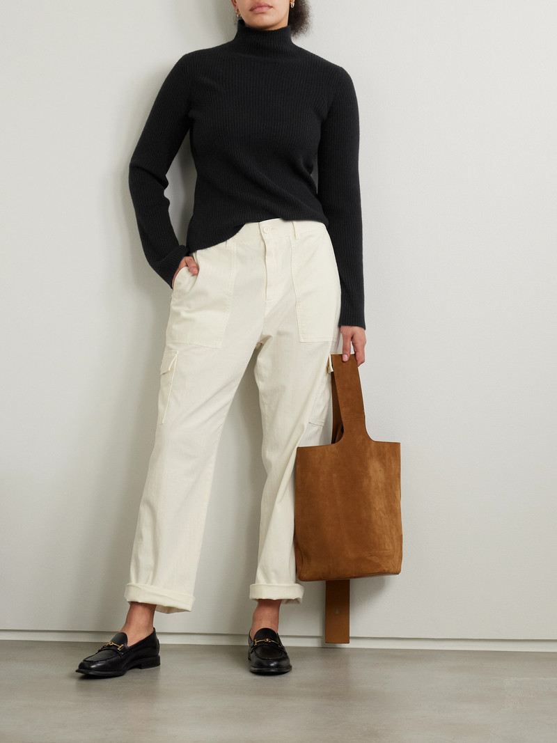 JAMES PERSE Herringbone Cotton-blend Cargo Pants outlook