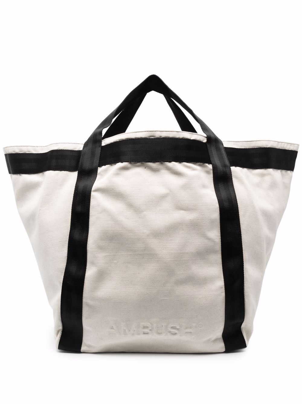 embossed logo maxi tote bag - 1