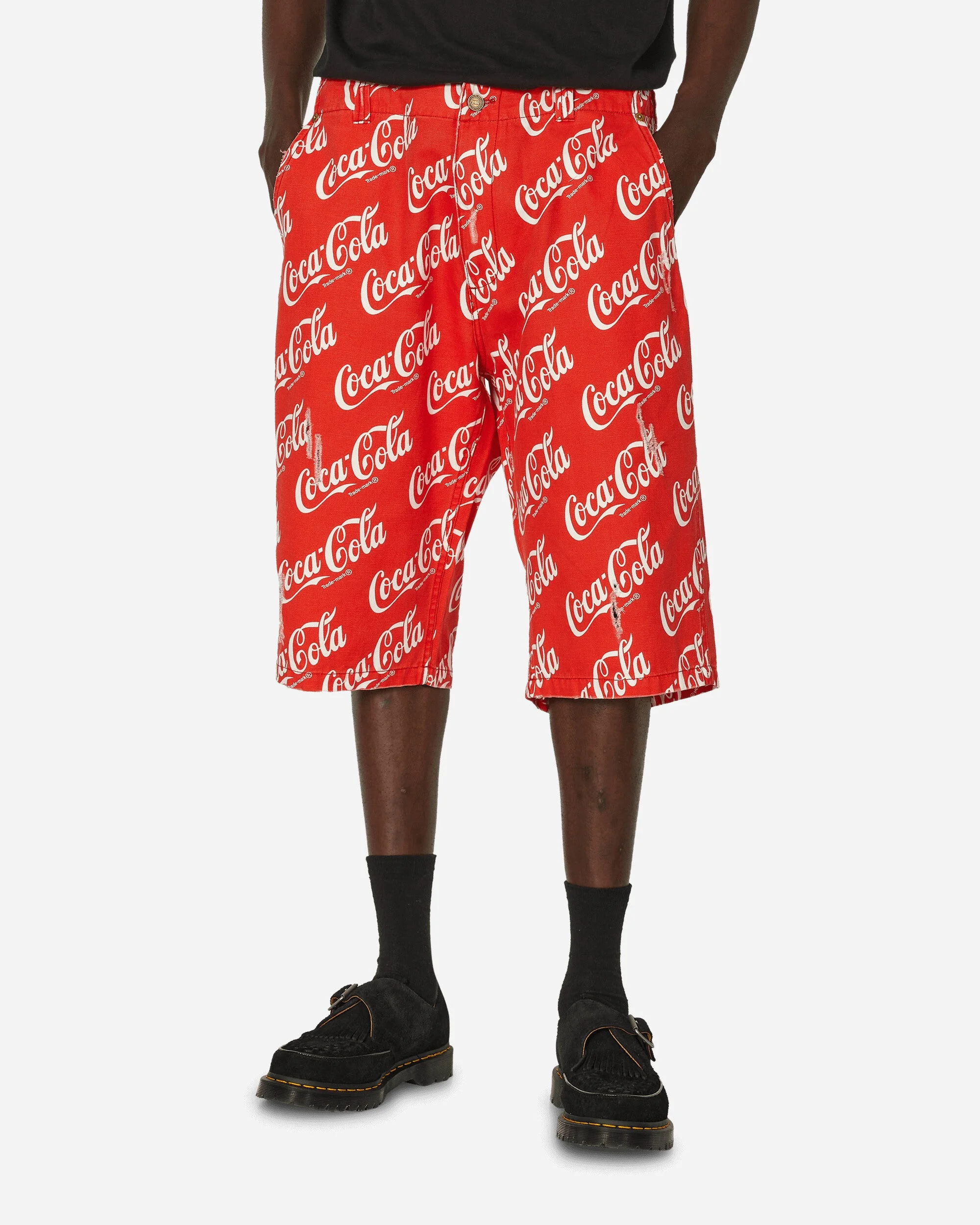 Coca-Cola Printed Canvas Shorts Red - 1