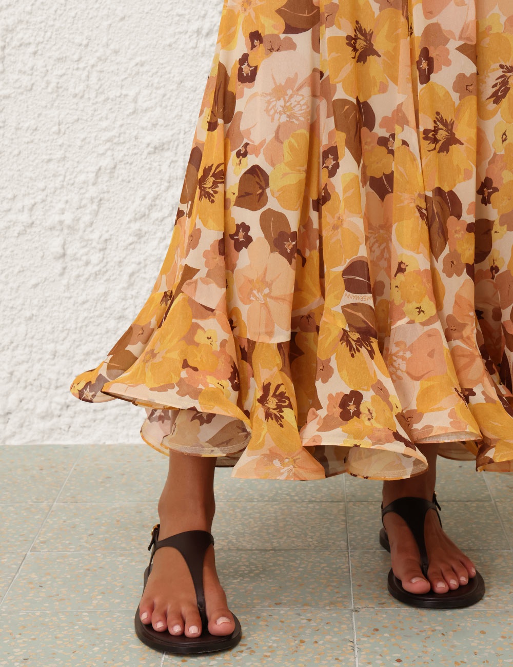 BALANCE FLUTTER MIDI SKIRT - 5