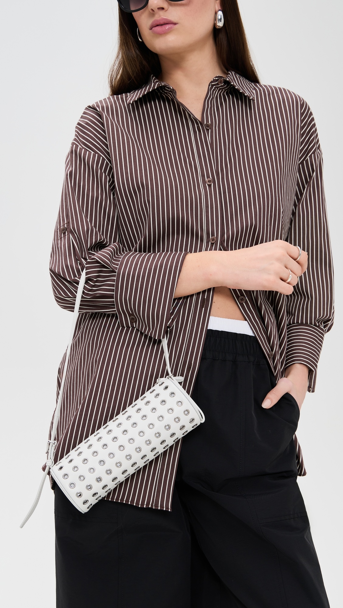 Silo Bag in Eyelet Covered Nappa - 2