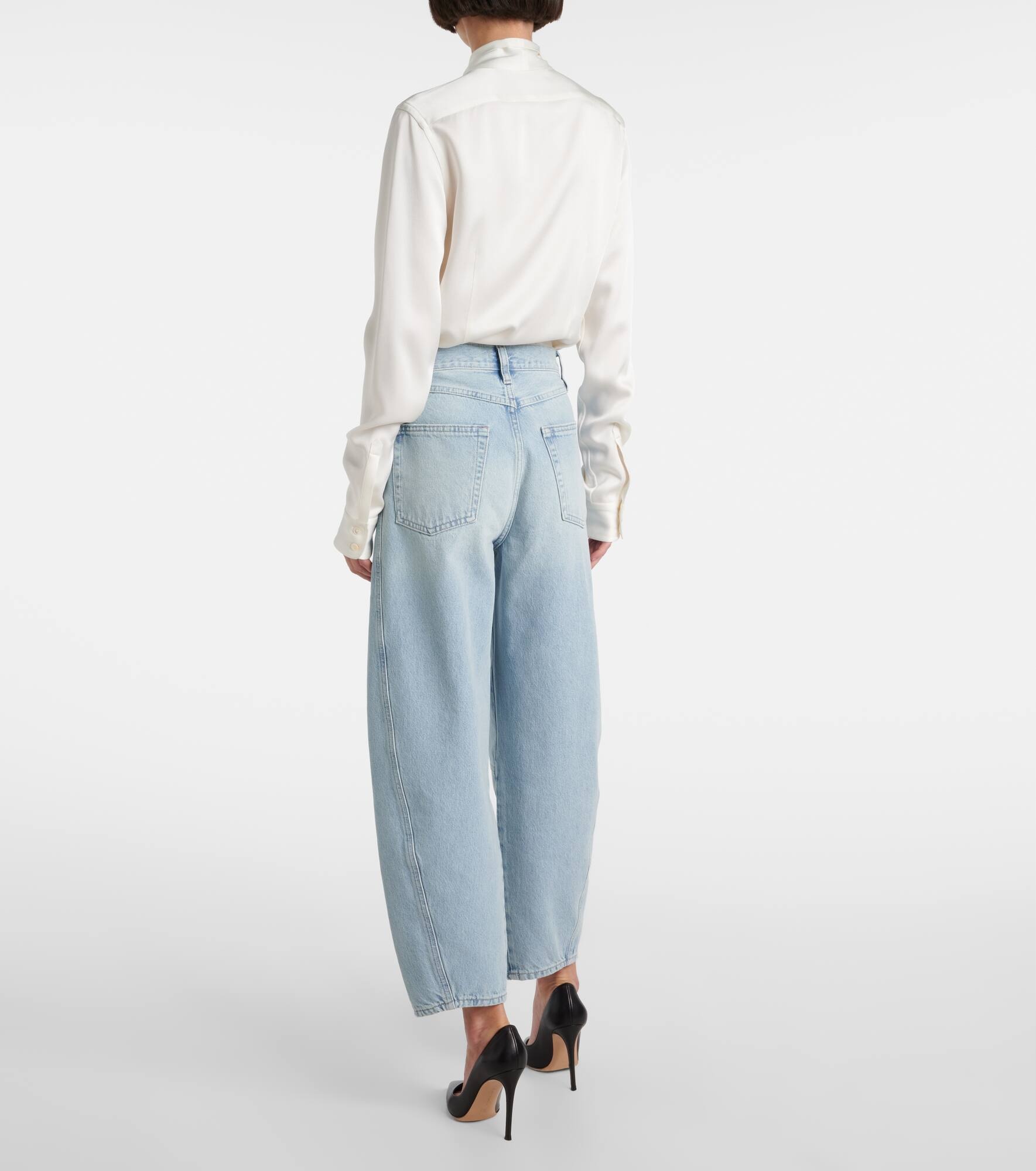 Twisted wide-leg jeans - 3