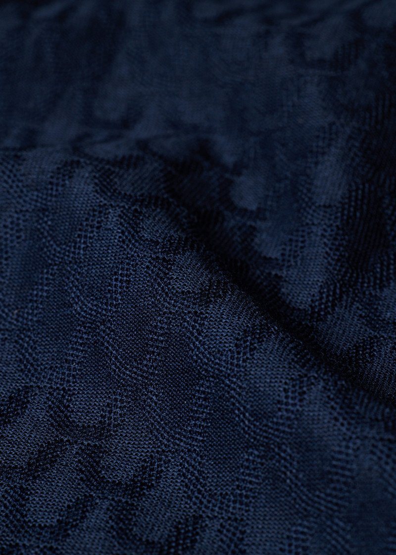 Paul Smith Navy Textured-Cotton Polo Shirt outlook