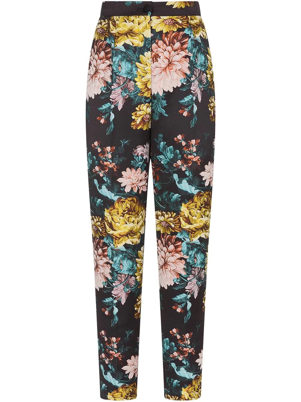 floral-print trousers - 1