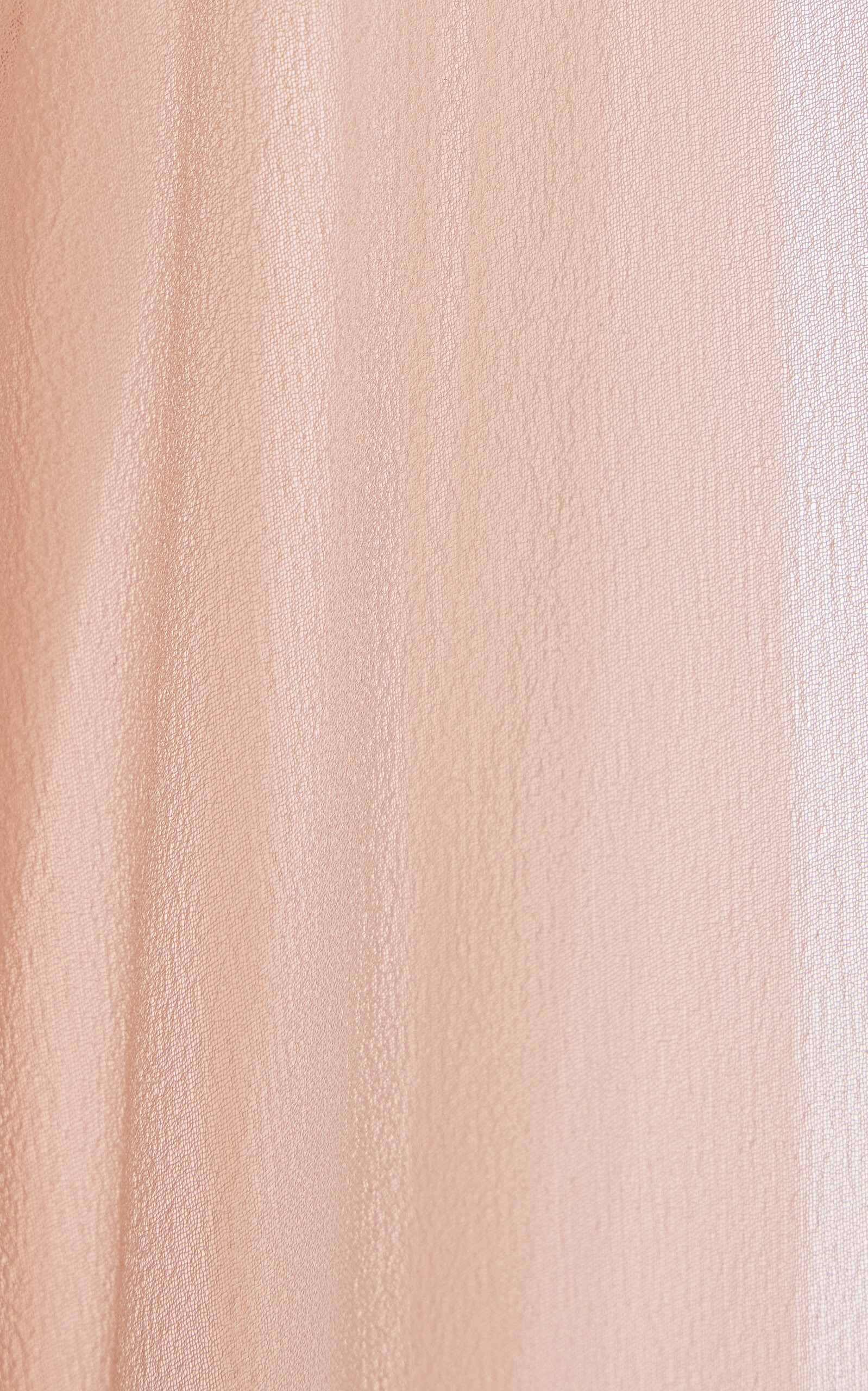 Ruffled Silk-Chiffon Cape Gown pink - 5