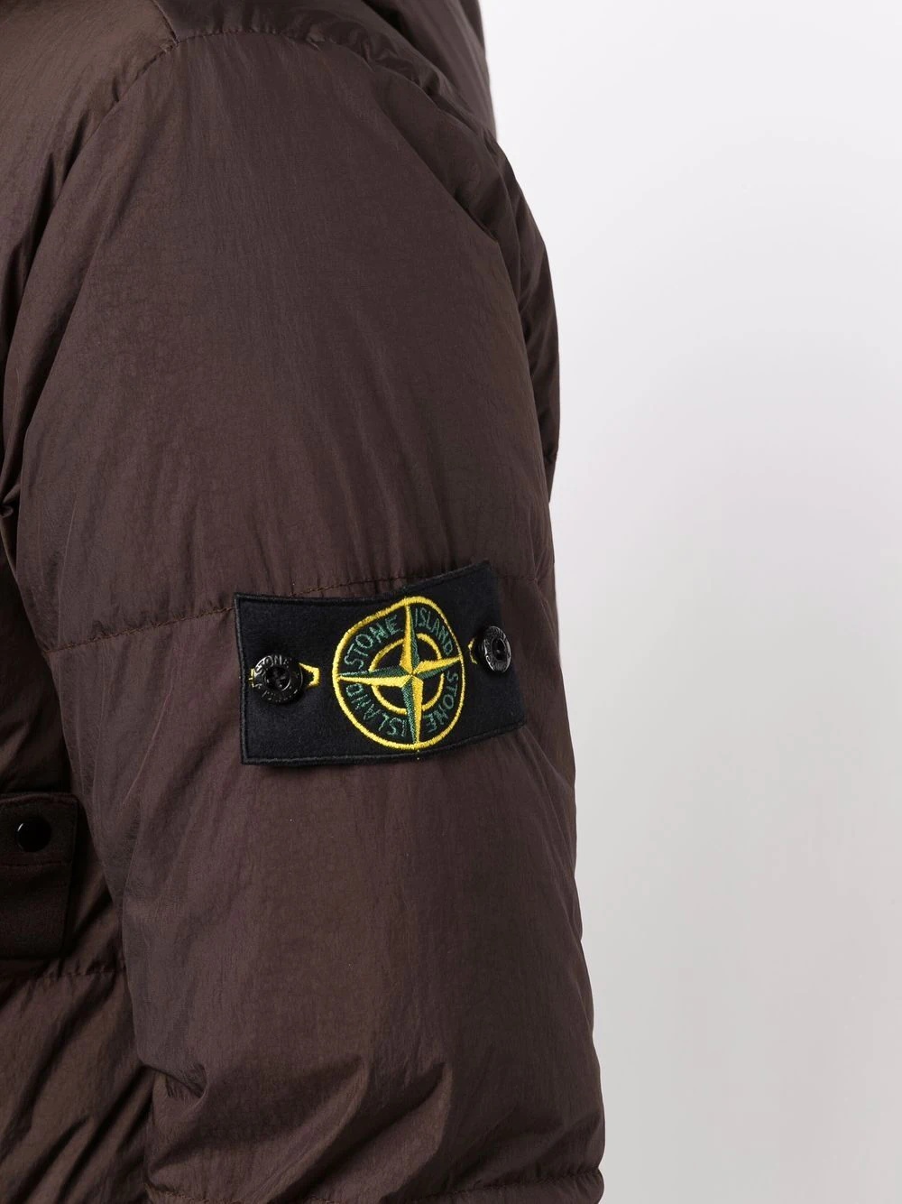 logo-patch puffer jacket - 5