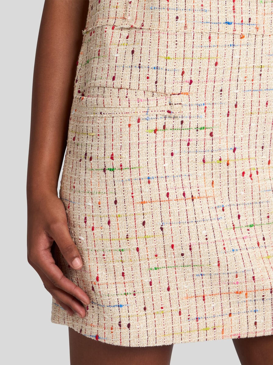 BOUCLÉ MINI DRESS - 2