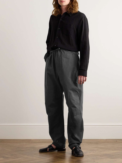 Lemaire Maxi Military Tapered Garment-Dyed Cotton Trousers outlook