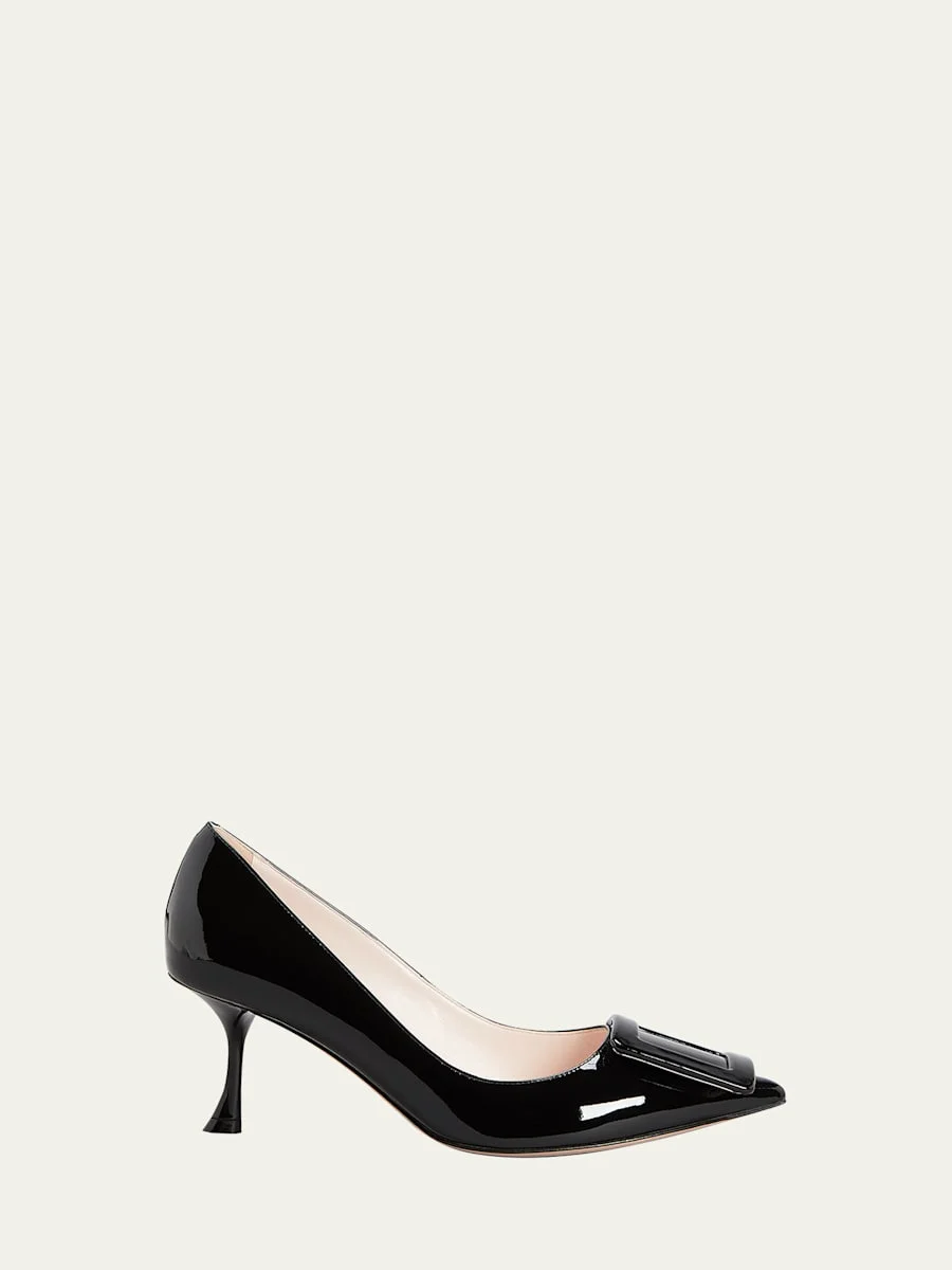 65mm Patent Buckle Pumps - 1