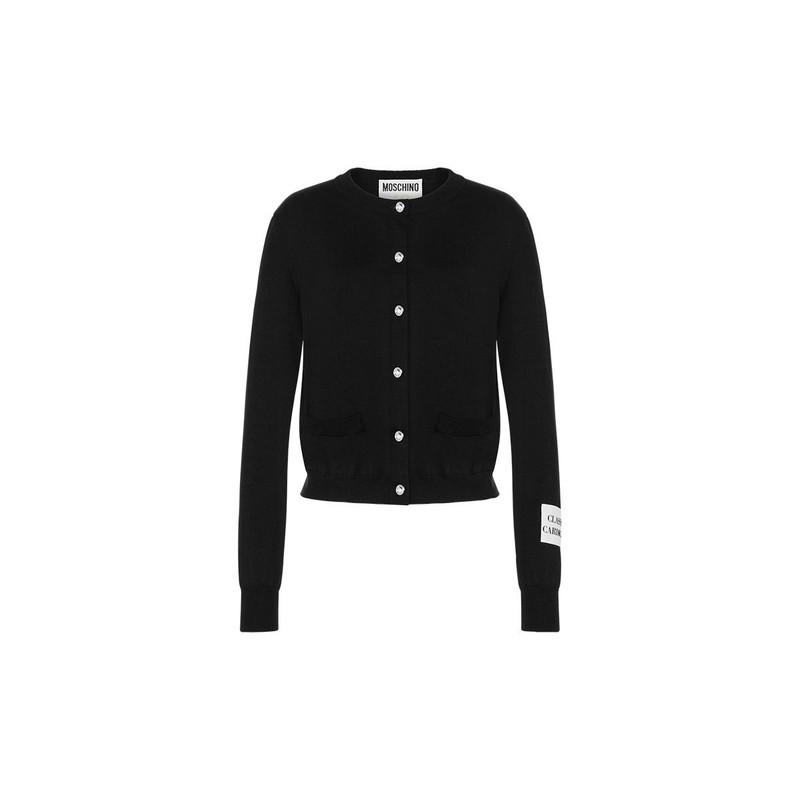 JEWELED BUTTONS COTTON KNIT CARDIGAN 6