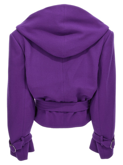 ALEXANDRE VAUTHIER Cropped Blazer Jackets Purple outlook