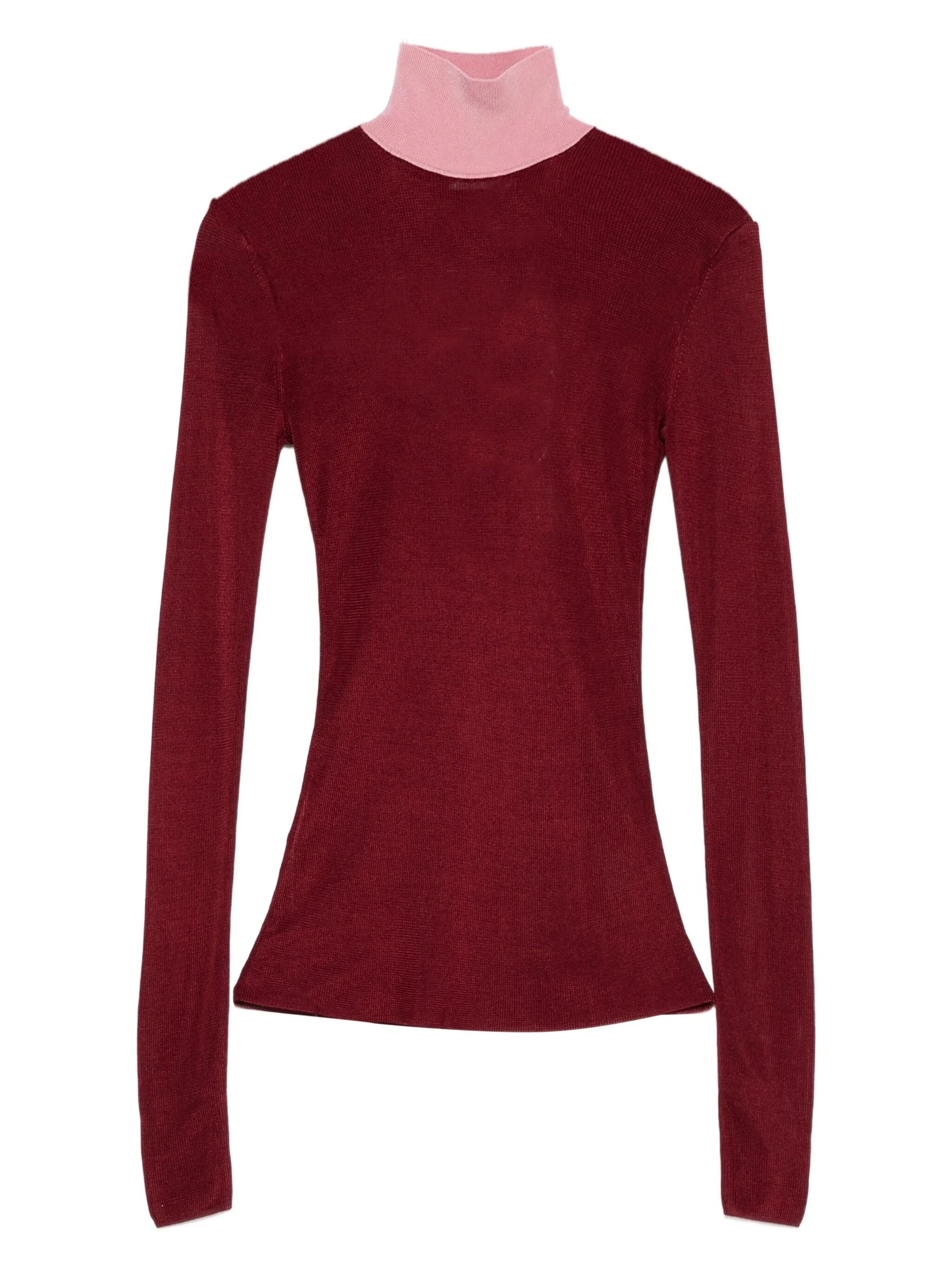 Self-portrait High-neck Long-sleeve Sweater - 1