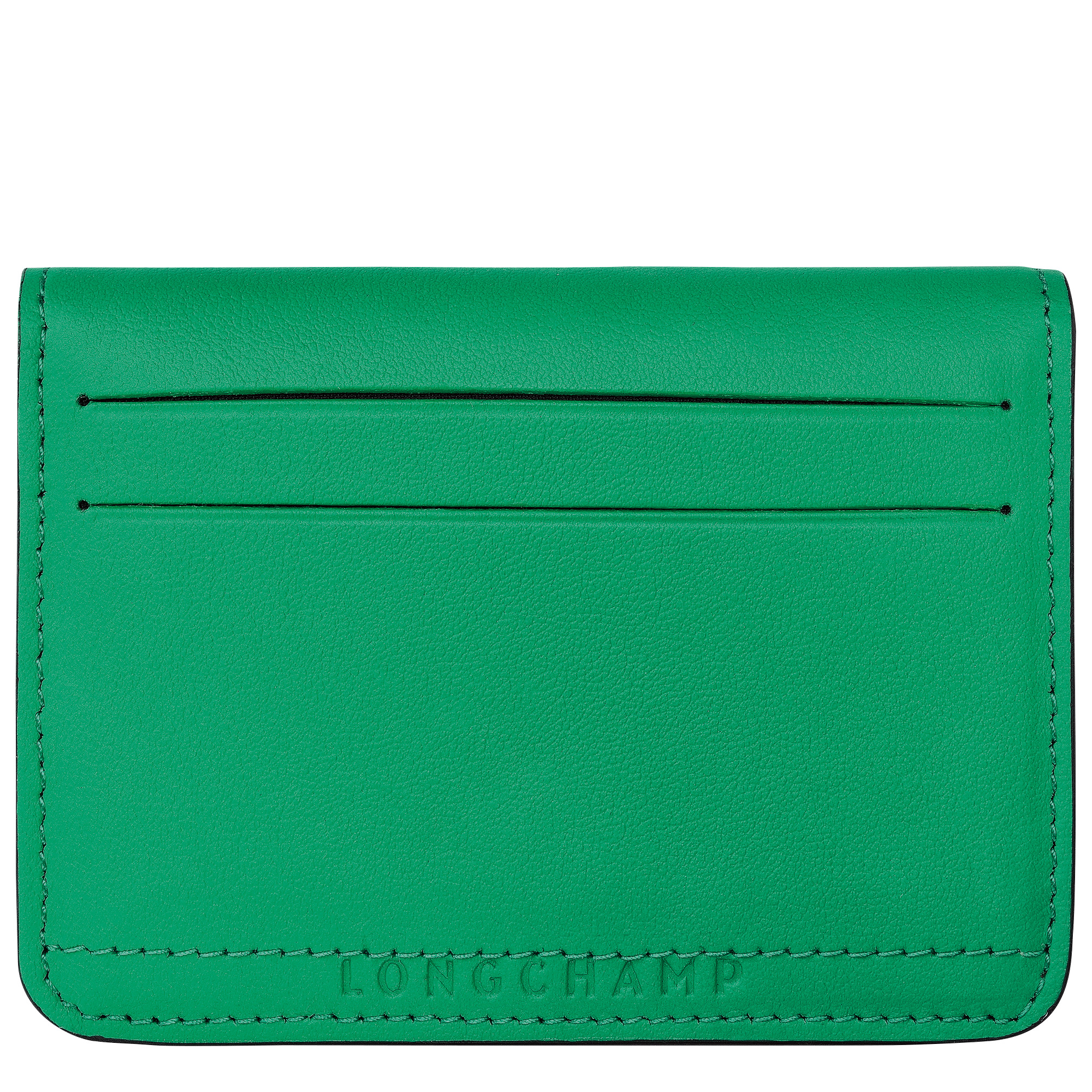 Le Pliage Xtra Card holder Green - Leather - 2