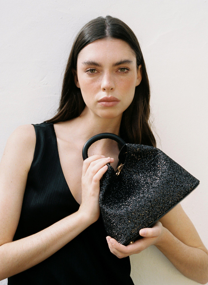 Elleme Baozi Glitter/Leather Black outlook