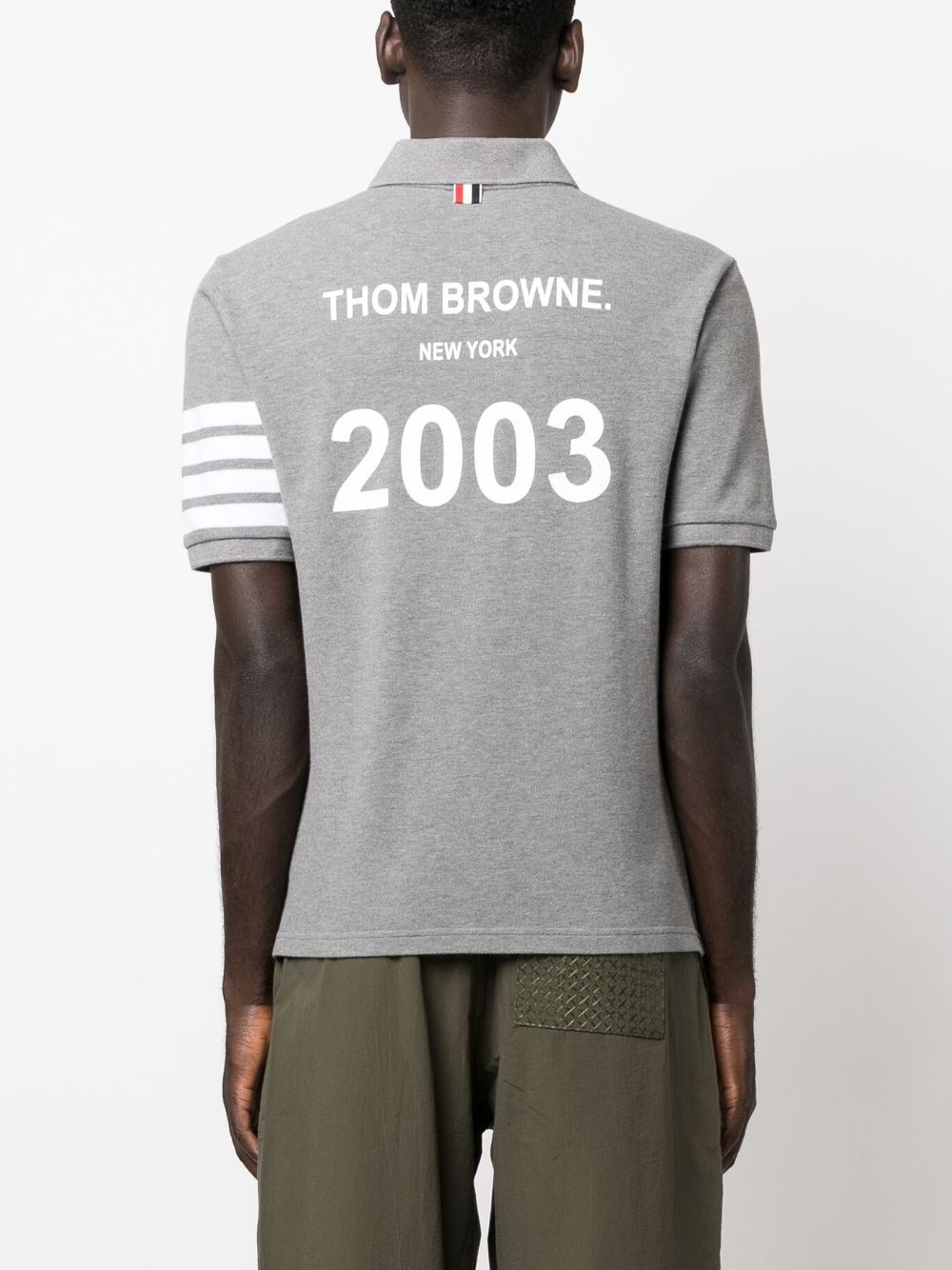 4-Bar Stripe 2003-print polo shirt - 4