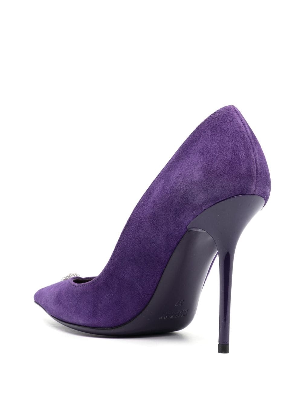 95mm Decollete suede heeled pumps - 3
