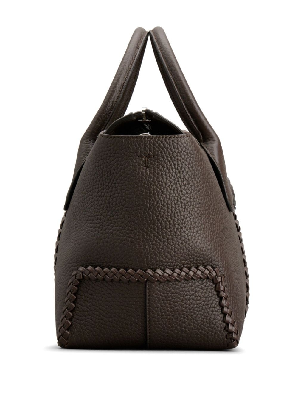 Di logo-patch leather tote bag - 3