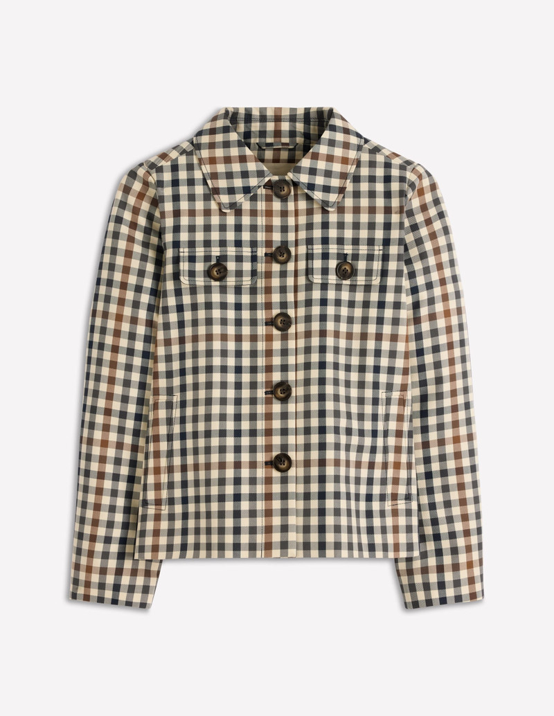 Gloucester Mac-Grey, Brown Multigingham 1