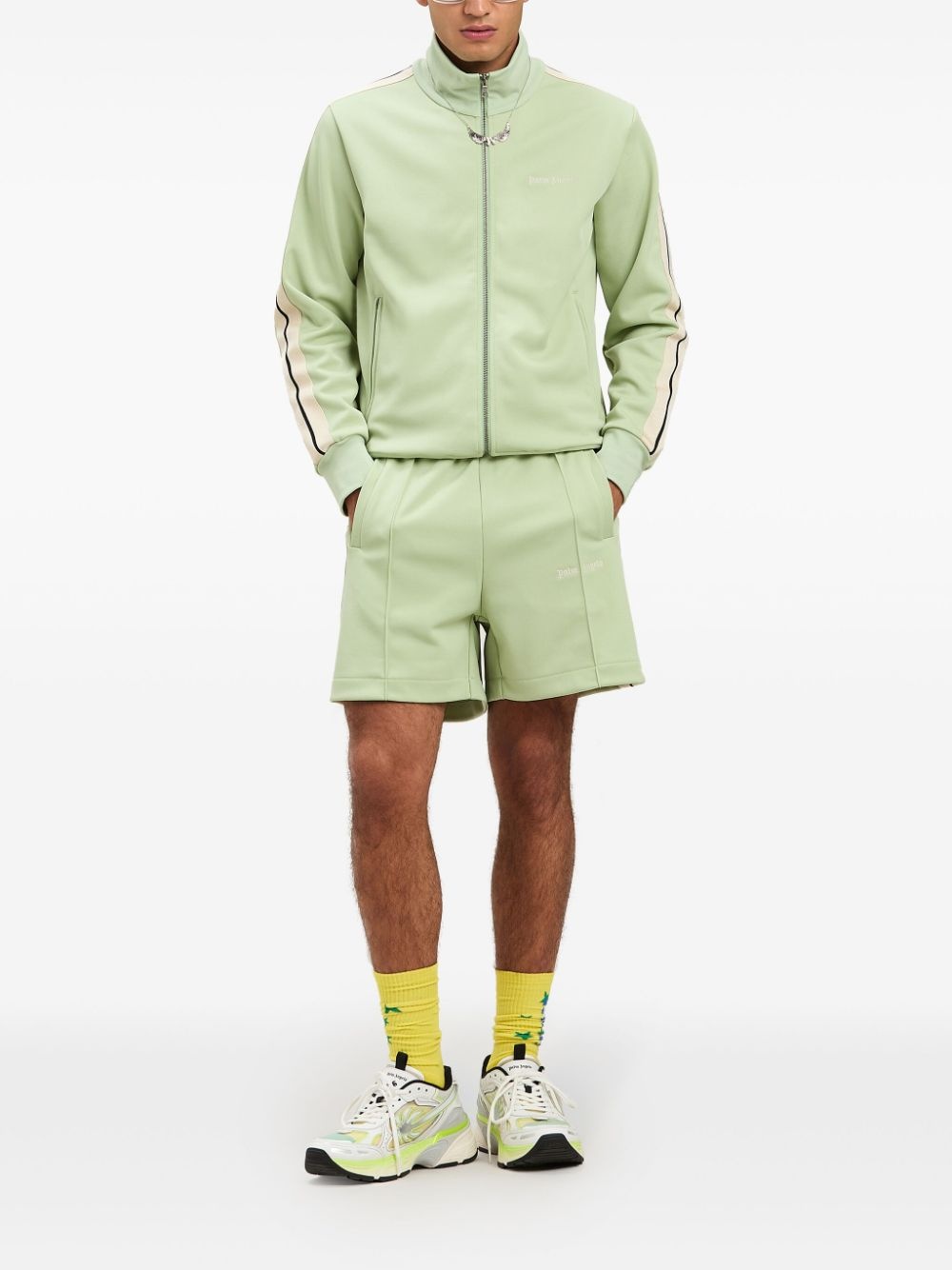 embroidered logo track jacket - 2