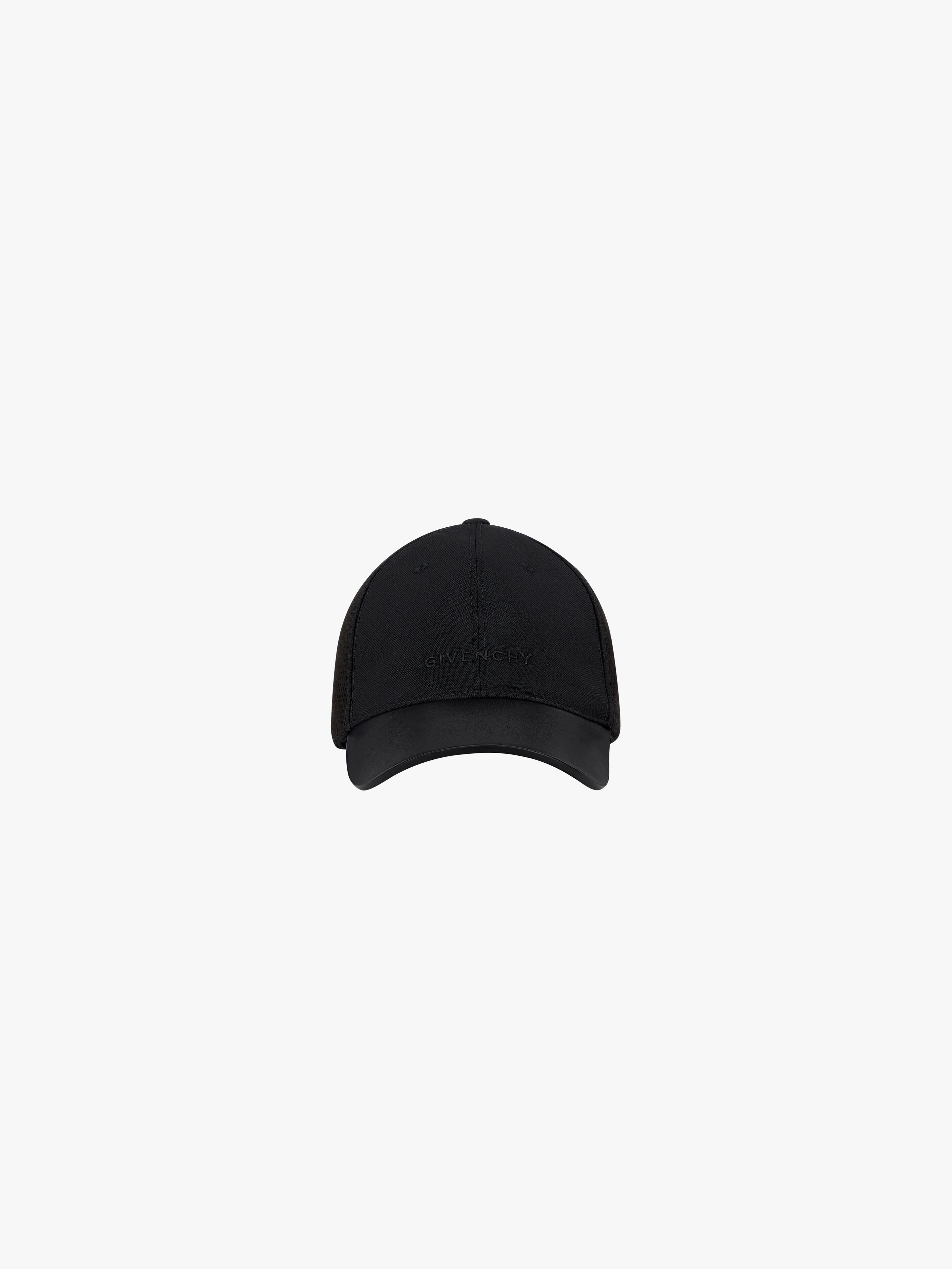 GIVENCHY CAP IN PERFORATED WOOL AND LEATHER 1