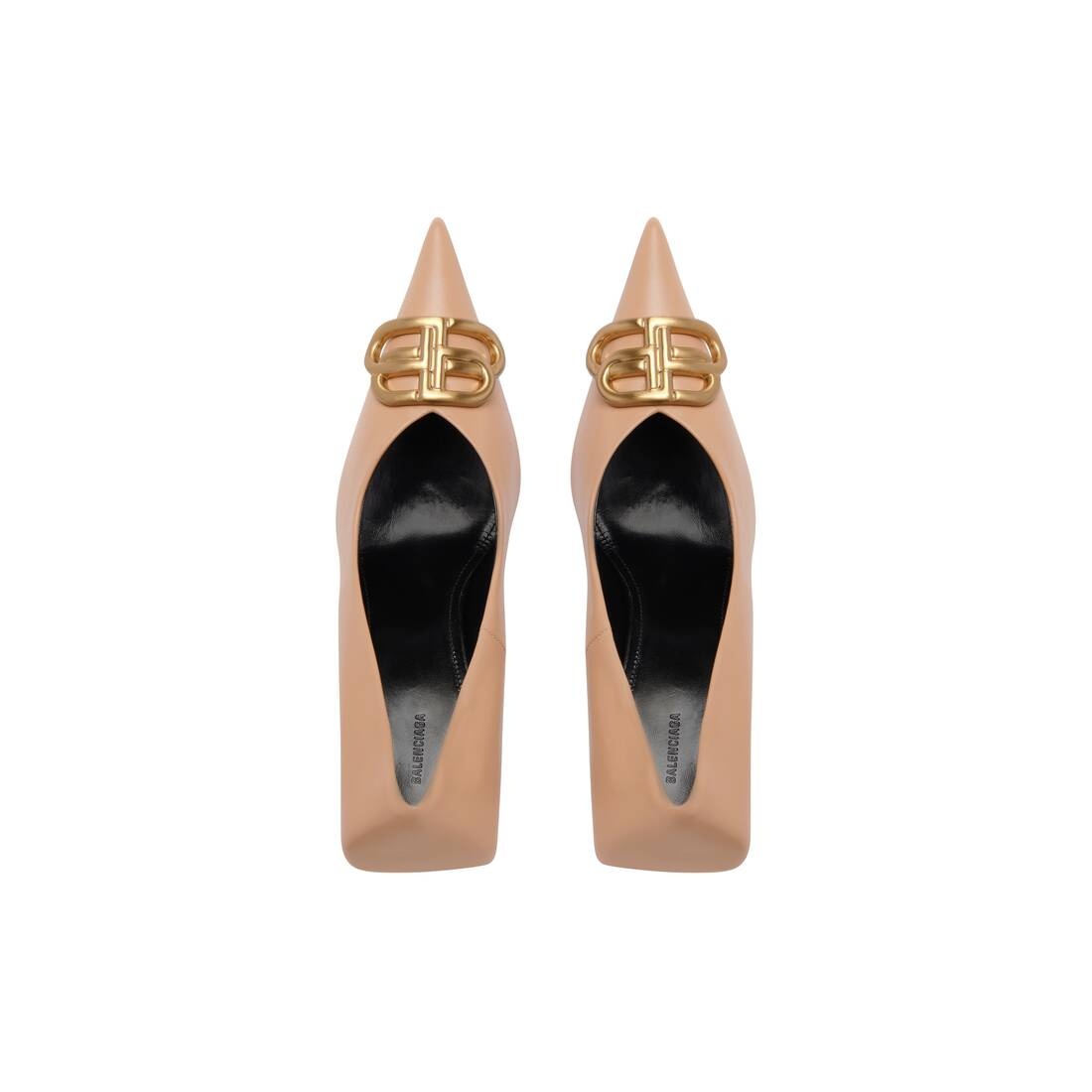 Women's Square Knife Bb 80mm Pump  in Beige - 6