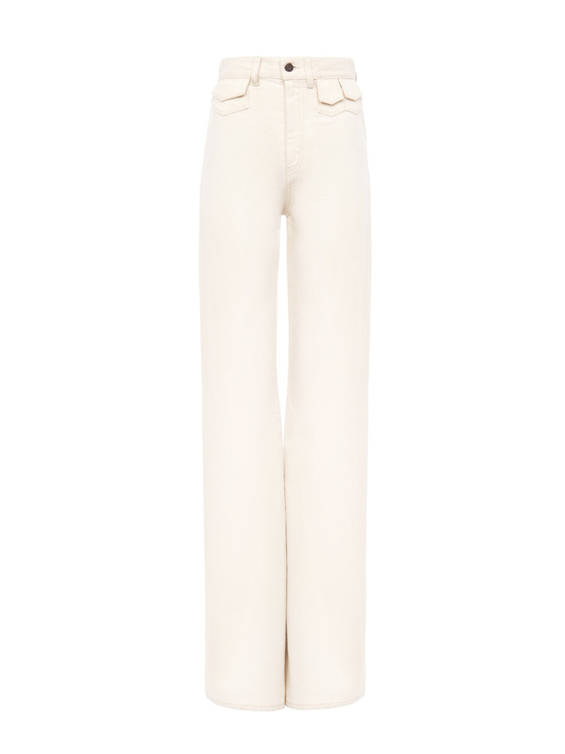 HIGH-RISE FLARE JEANS IN DENIM 1