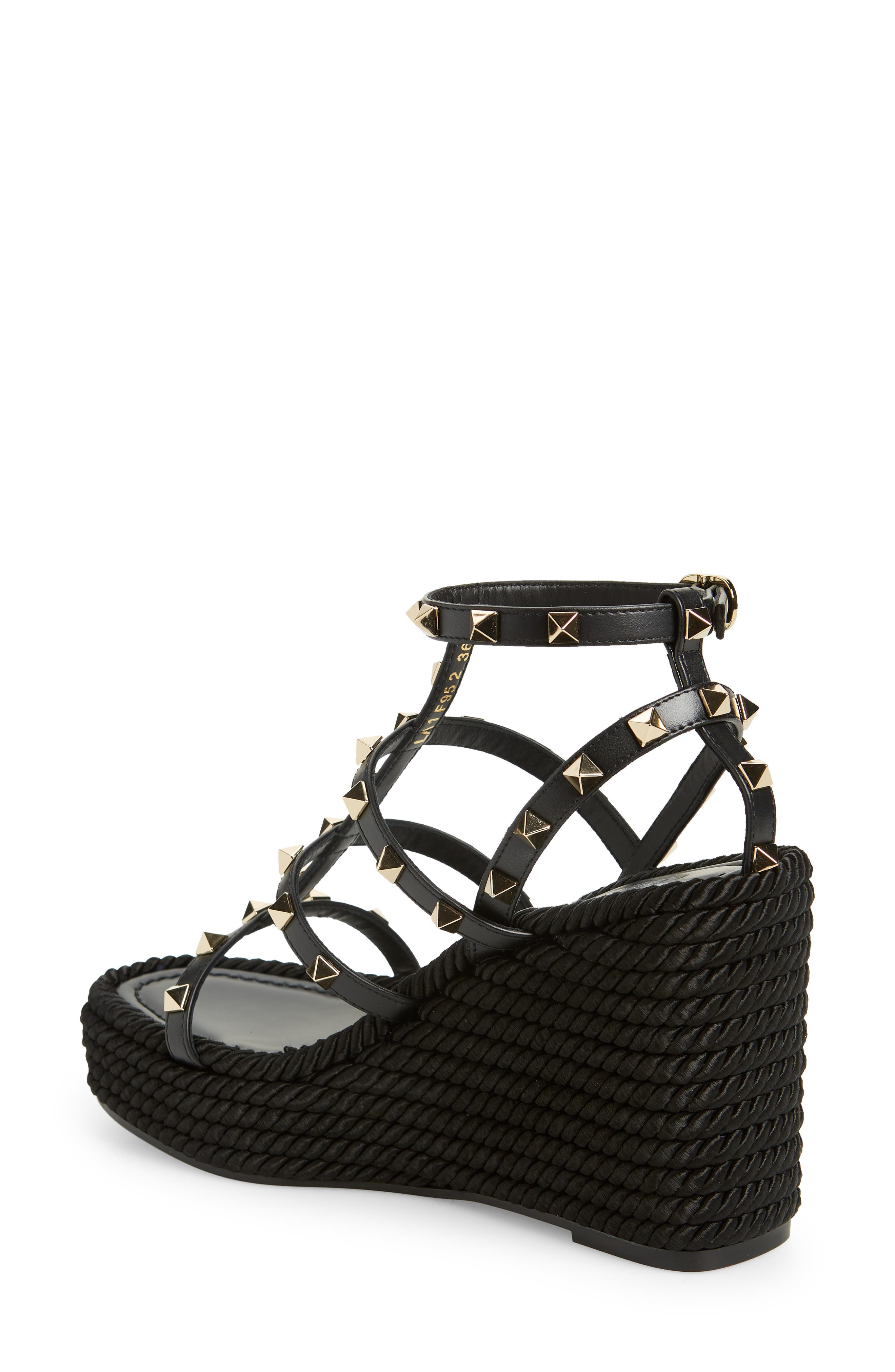 Rockstud Torchon Wedge Sandal - 2