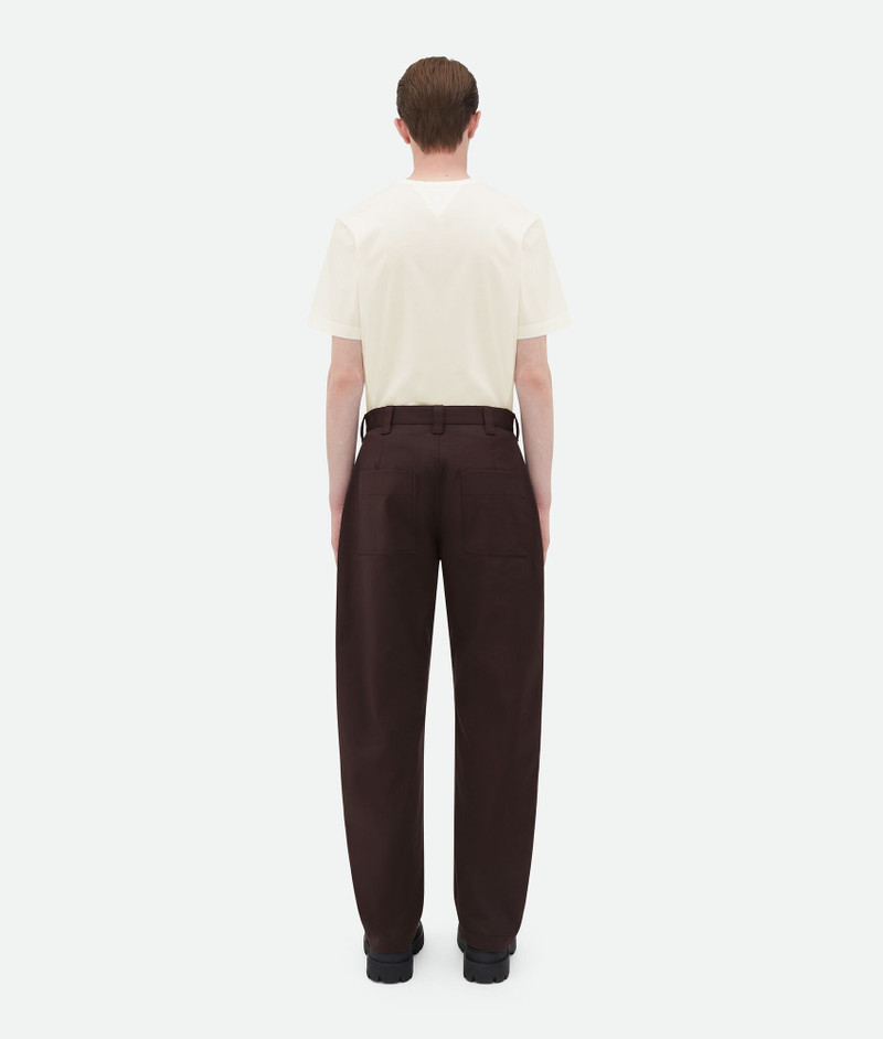 Stretch Cotton Tapered Trousers 3